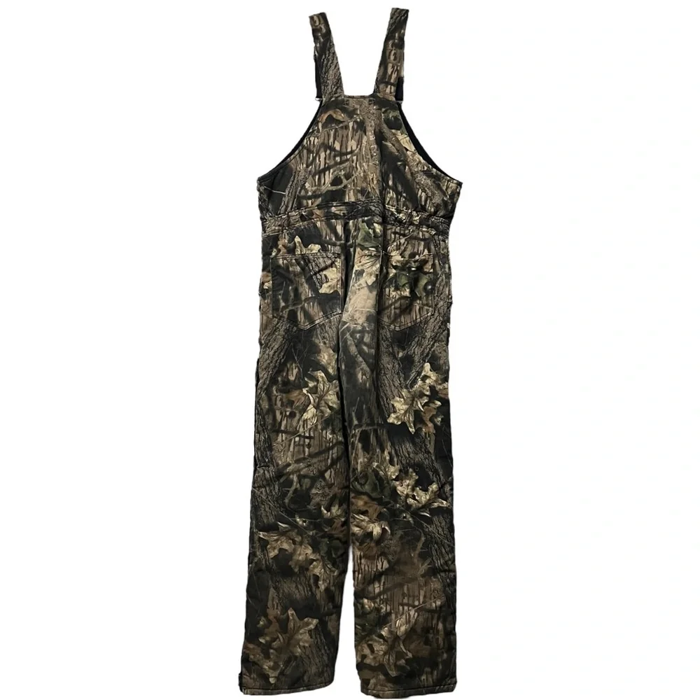 VTG CAMO OVERALLS REAL TREE CAMOUFLAGE HUNTING OUTDOOR AOP PANTS CARGO MOSSY OAK - Picture 2 of 13